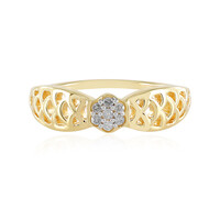 Zilveren ring met I2 (I) Diamanten