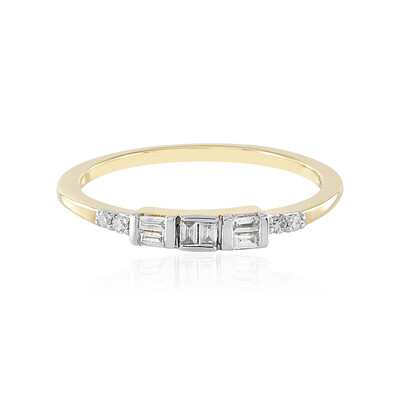 Gouden ring met SI1 (H) Diamanten
