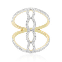 Gouden ring met Diamanten SI1 (G)