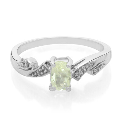 Zilveren ring met een Orthoklaas