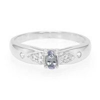 Zilveren ring met een fancy tanzaniet