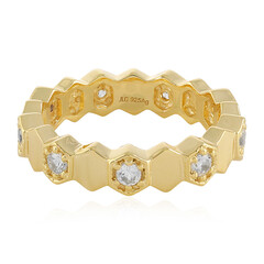 Zilveren ring met zirkonen