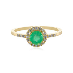Gouden ring met een Russische smaragd
