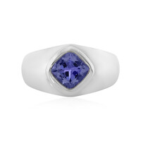 Zilveren ring met een tanzaniet
