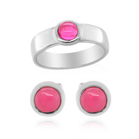 Zilveren ring met Roze Ethopische Opalen