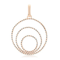 Zilveren hanger met Fancy diamanten