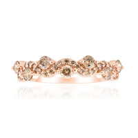 Gouden ring met SI1 Argyle Rose De France Diamanten
