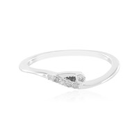 Zilveren ring met een I2 (I) Diamant