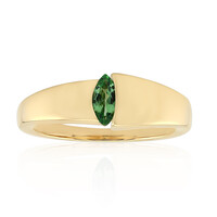 Gouden ring met een AAA Keniaanse tsavoriet