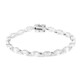 Zilveren armband met witte topaasstenen
