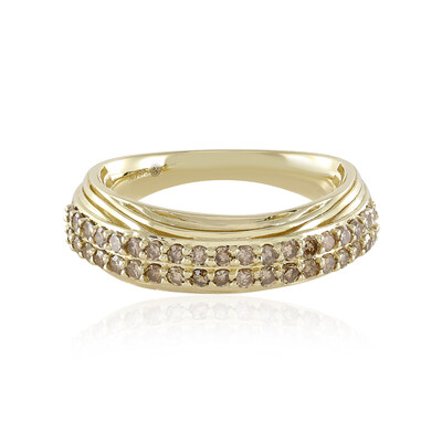 Gouden ring met I2 Champagne Diamanten (Ornaments by de Melo)