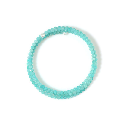 Stalen armband met amazonieten (Riya)