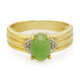 Zilveren ring met een keizerlijk chrysopraas