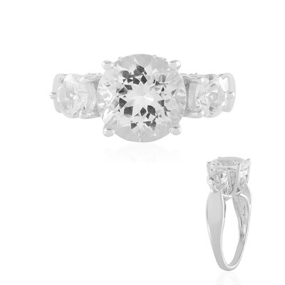 Zilveren ring met een danburiet (de Melo)