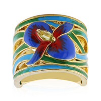Zilveren ring met een peridoot