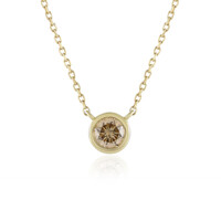 Gouden halsketting met een I2 Champagne Diamant (de Melo)