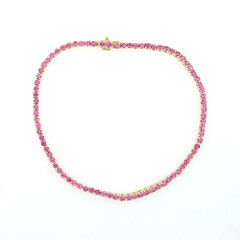 Gouden armband met rubelieten