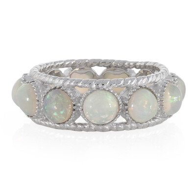 Zilveren ring met Welo-opalen