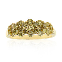 Gouden ring met gele SI1 diamanten (CIRARI)