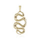 Gouden hanger met een I2 Champagne Diamant (Ornaments by de Melo)