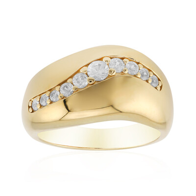 Zilveren ring met een zirkoon