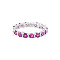 Zilveren ring met rhodolieten