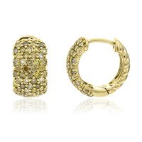 Gouden oorbellen met SI2 Fancy Diamanten (CIRARI)