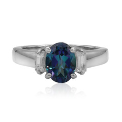 Zilveren ring met een Neptunus-topaas