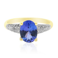 Gouden ring met een AAA tanzaniet (de Melo)