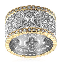 Zilveren ring met zirkonen