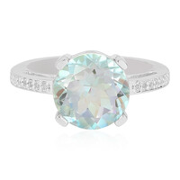 Zilveren ring met een Mountain Lake Kwarts