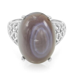 Zilveren ring met een Botswana agaat
