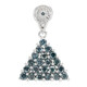Zilveren hanger met Fancy diamanten