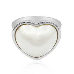 Zilveren ring met een Mabe parel (TPC)