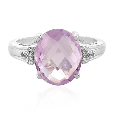 Zilveren ring met een lavendel amethist