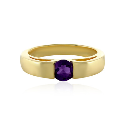 Zilveren ring met een Uruguay amethist