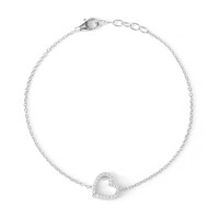 Zilveren armband met zirkonen