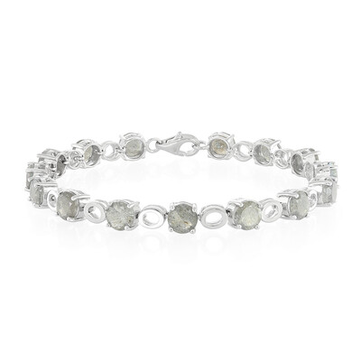 Zilveren armband met spectrolietstenen
