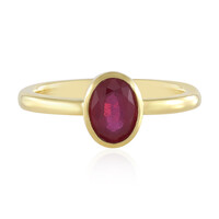Zilveren ring met een Bemainty robijn