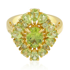 Zilveren ring met een peridoot