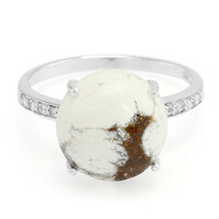 Zilveren ring met een Magnesiet