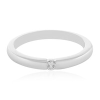 Zilveren ring met een I2 (H) Diamant