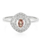 Zilveren ring met een Padparadscha saffier
