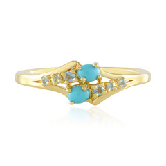 Zilveren ring met Sleeping Beauty Turkooisen