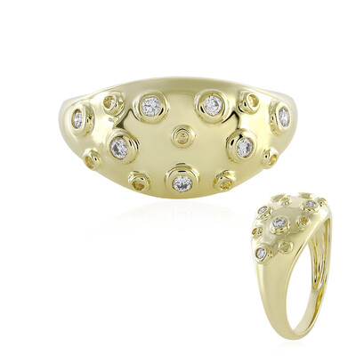 Gouden ring met Loepzuivere (F) Diamanten (LUCENT DIAMONDS)