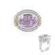 Zilveren ring met een lavendel amethist (Dallas Prince Designs)