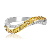 Gouden ring met SI2 Oranje Diamanten (CIRARI)