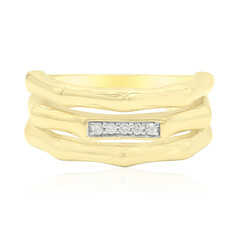 Zilveren ring met I1 (G) Diamanten