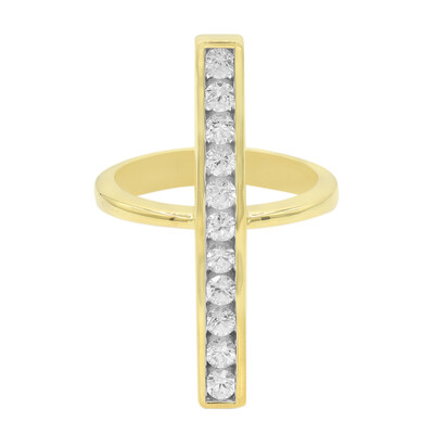 Zilveren ring met zirkonen
