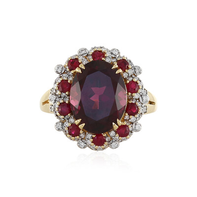 Gouden ring met een AAA Umbaliet (D'vyere)
